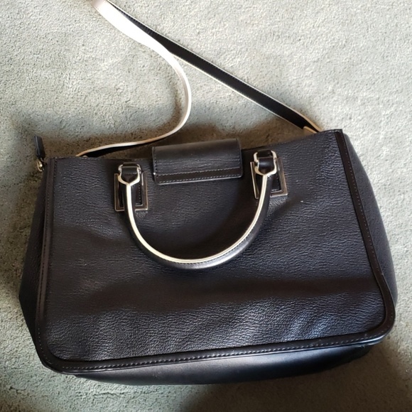 EUC Calvin Klein black/white leather tote bag - Picture 8 of 8